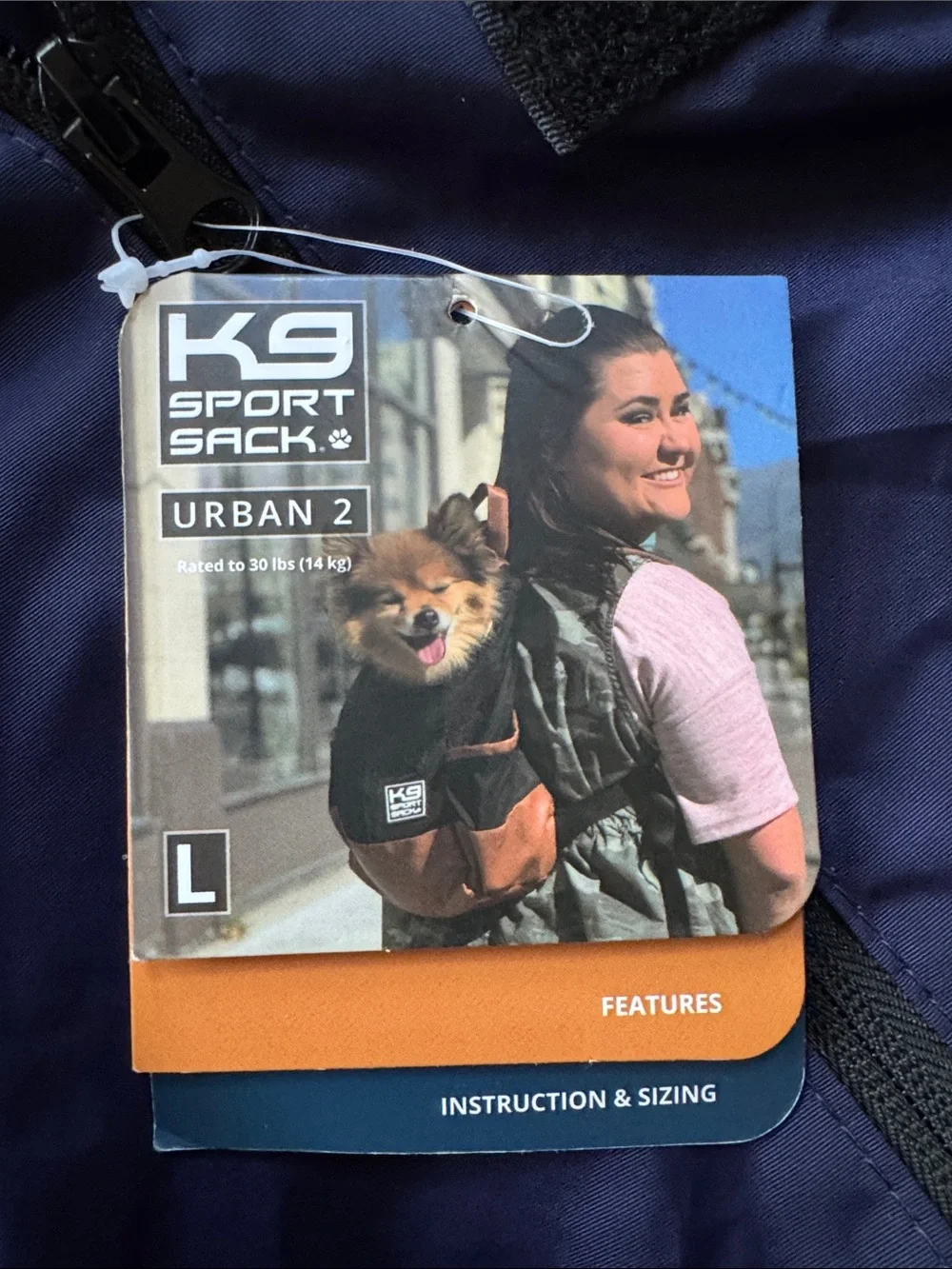 NWT K9 Sport Sack Blue & Brown Dog Carrier Backpack large